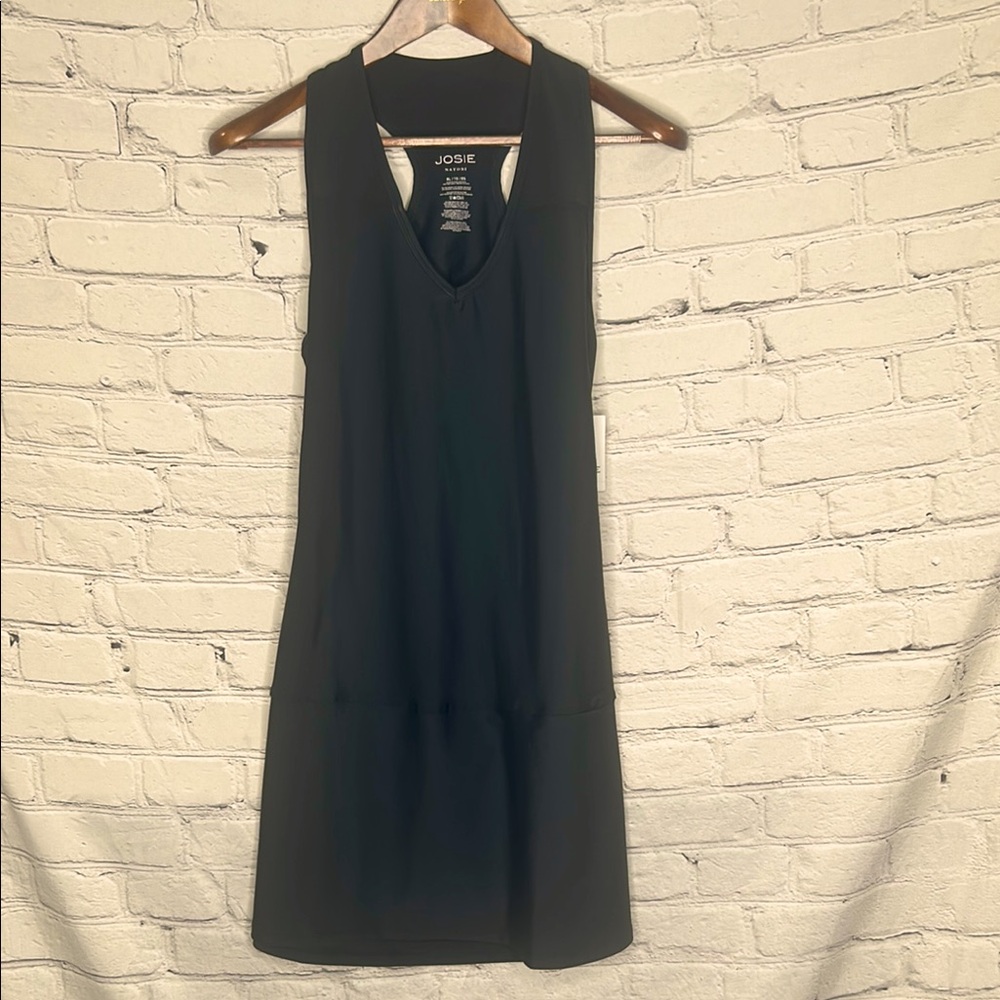 Josie Natori Solstice Poppy Black Athletic Dress Size X-Large Brand New W/Tags
